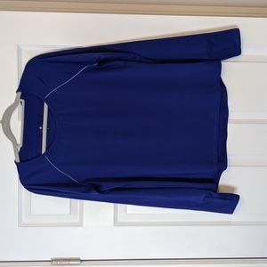 Athleta long sleeve athletic top blue size L